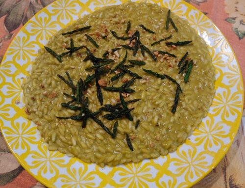 Risotto asparagi e nocciole