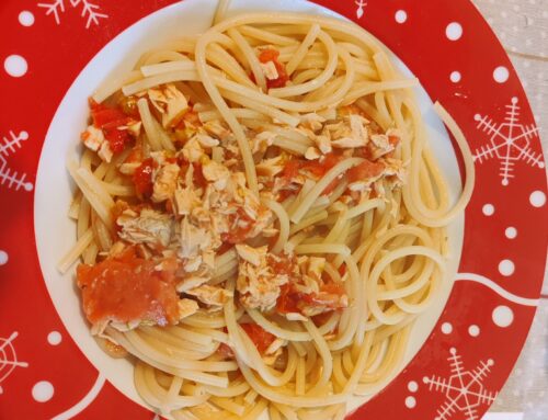 Pasta salmone e pomodorini