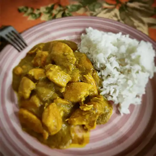 Pollo al Curry con riso